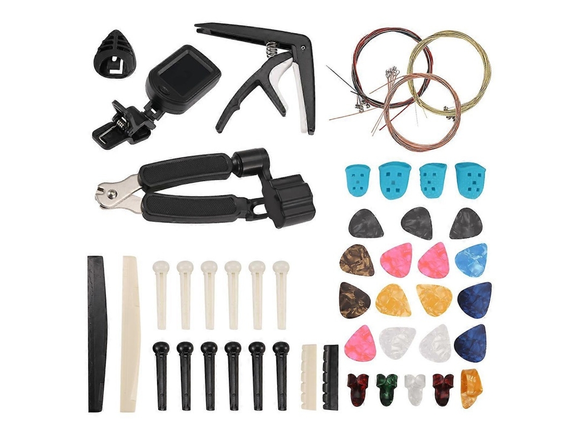 Capotraste Para Baixo, Banjo E Ukule Metal E Plástico, Mola Resistente, Proteção Em Silicone, Cor Preto E Branco - Elysve