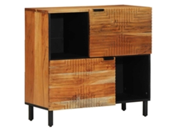 Vidaxl Buffet Castanho 80 X 33 X 75 Cm Madeira De Manga Maciça