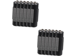 Conjunto de 12 Conectores Fêmea Adaptadores de Áudio Estéreo para Microfone e Fones de Ouvido. SFUSHOS