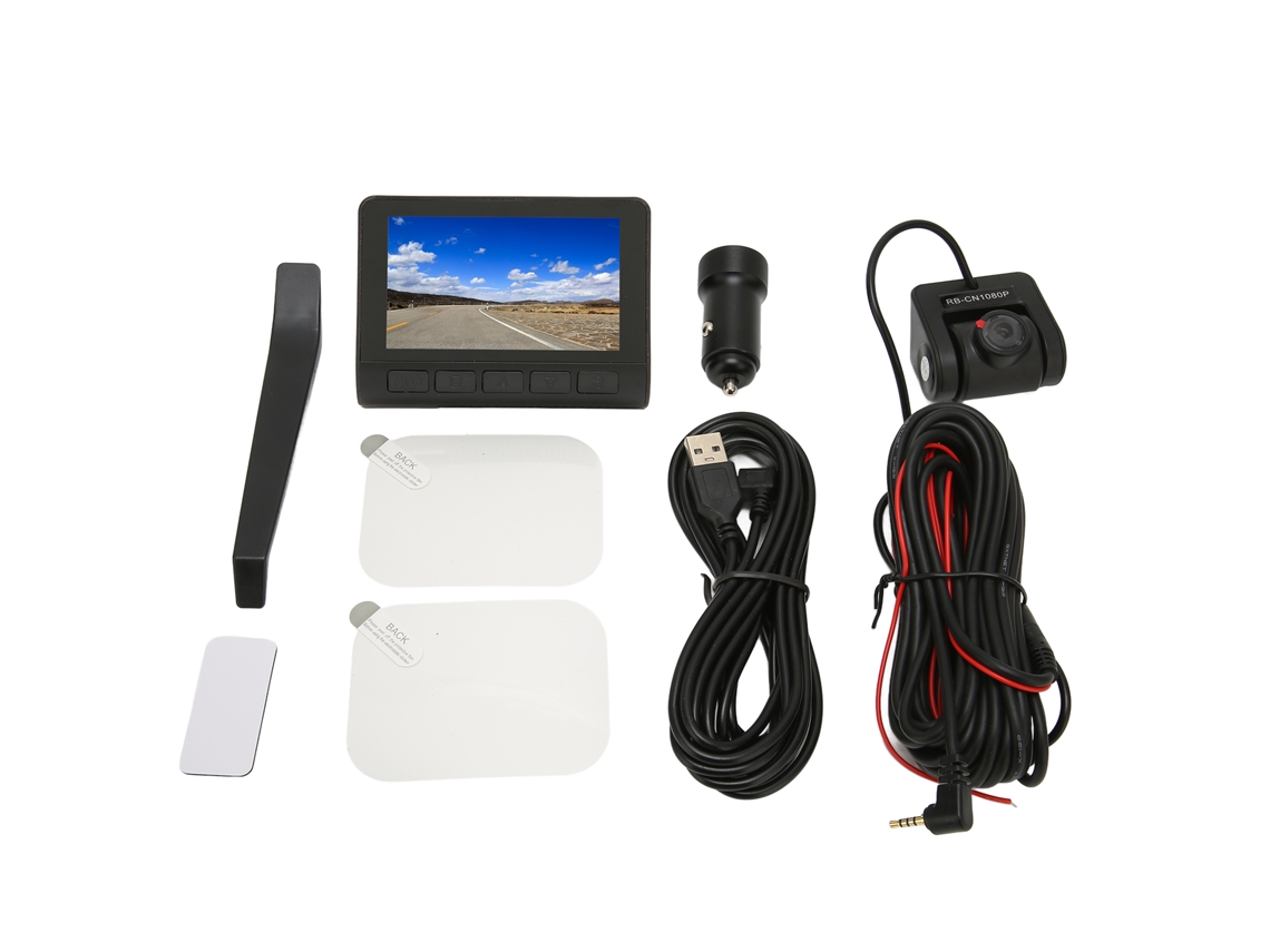 Dual Dash Cam 3in Ips Visão Noturna 170°