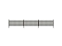 vidaXL Cerca de estacas com postes 3 pcs 614x80 cm WPC