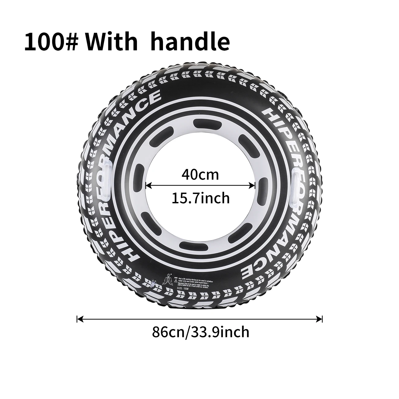 (100 (adequado Para 60-80 Kg)) 1 Boia De Piscina Espessa Em Formato De Pneu, Boia Simples Para Adultos, Ideal Para O Verão.
