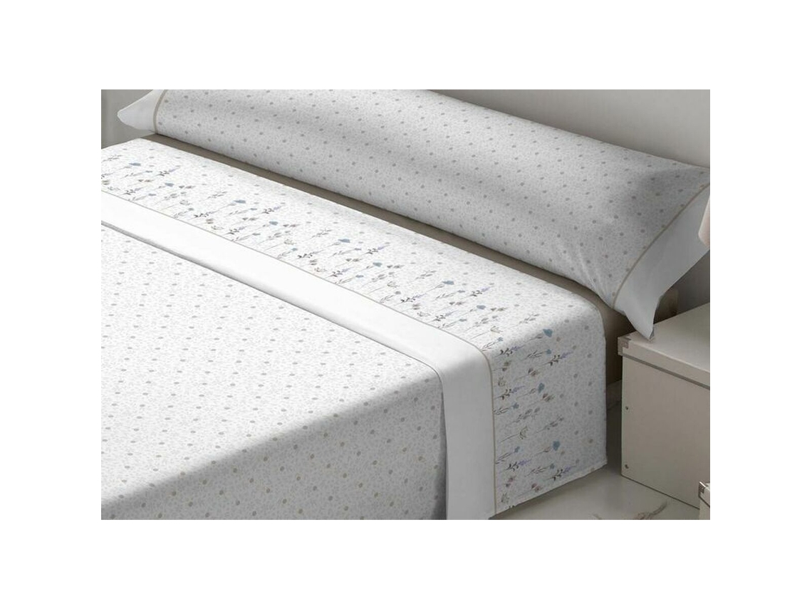 Conjunto de Lençóis TEJIDOS REINA Nicola (Marfim - Queen)
