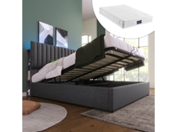 Cama Casal 140x200cm, Robusta, Durável, Design Prático, Fácil Instalação, Qualidade Superior, Colchão Não Incluso