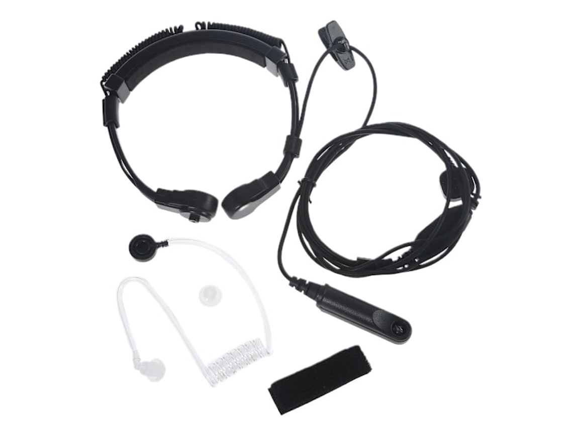 Walkie-talkie Com Microfone De Pescoço, Fones Ouvido E Rádio Baofeng Uv-9r-aquaforge