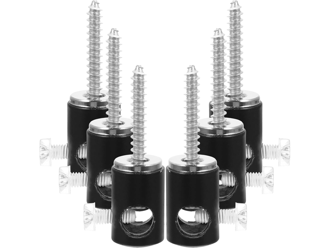 Conjunto de 6 Ganchos de Metal Preto para Luminárias GOKOCO