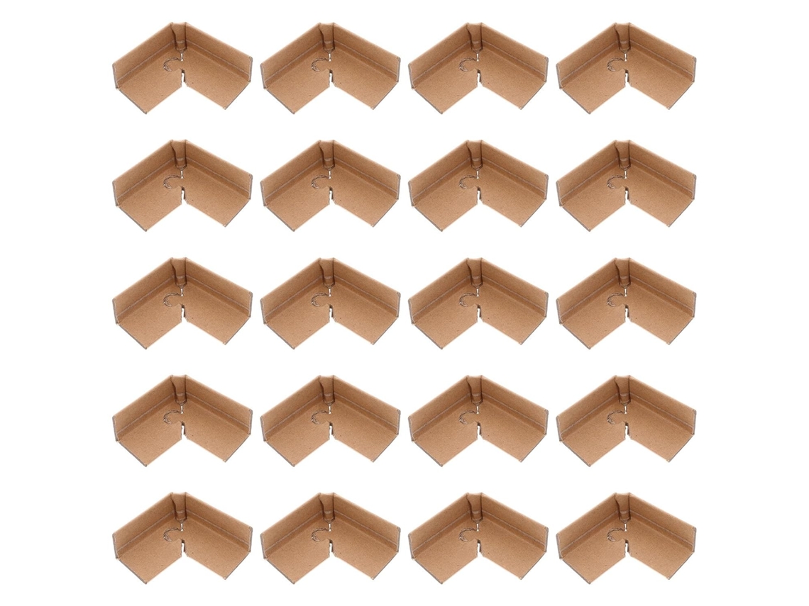 Protetores De Canto Papel Nuobesty 20 Unidades Para Embalagens, Design De Três Lados, Resistentes E Adequados Para