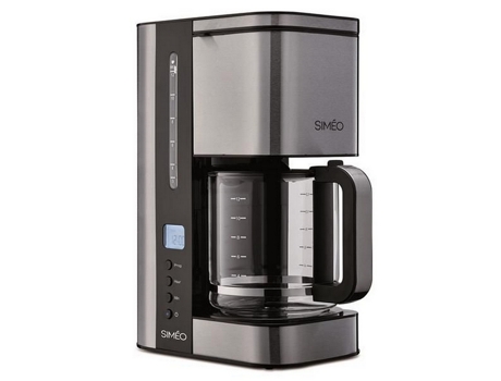 Máquina de Café Filtro SIMEO Programável 12 Chávenas 1000W Cfp200