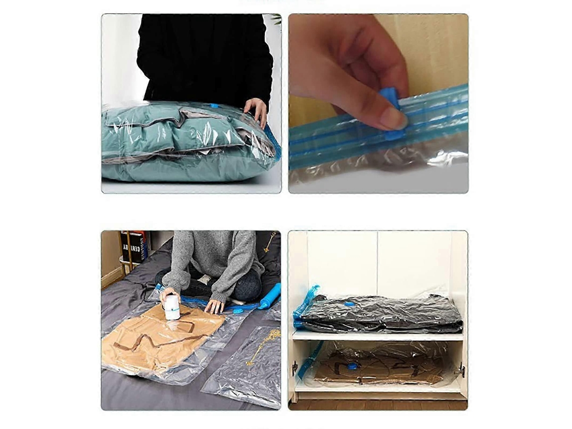 Sacos De Armazenamento A Vácuo Para Roupas, Roupa Cama E Travesseiros. Organizador Compressão Que Economiza Es Paço.