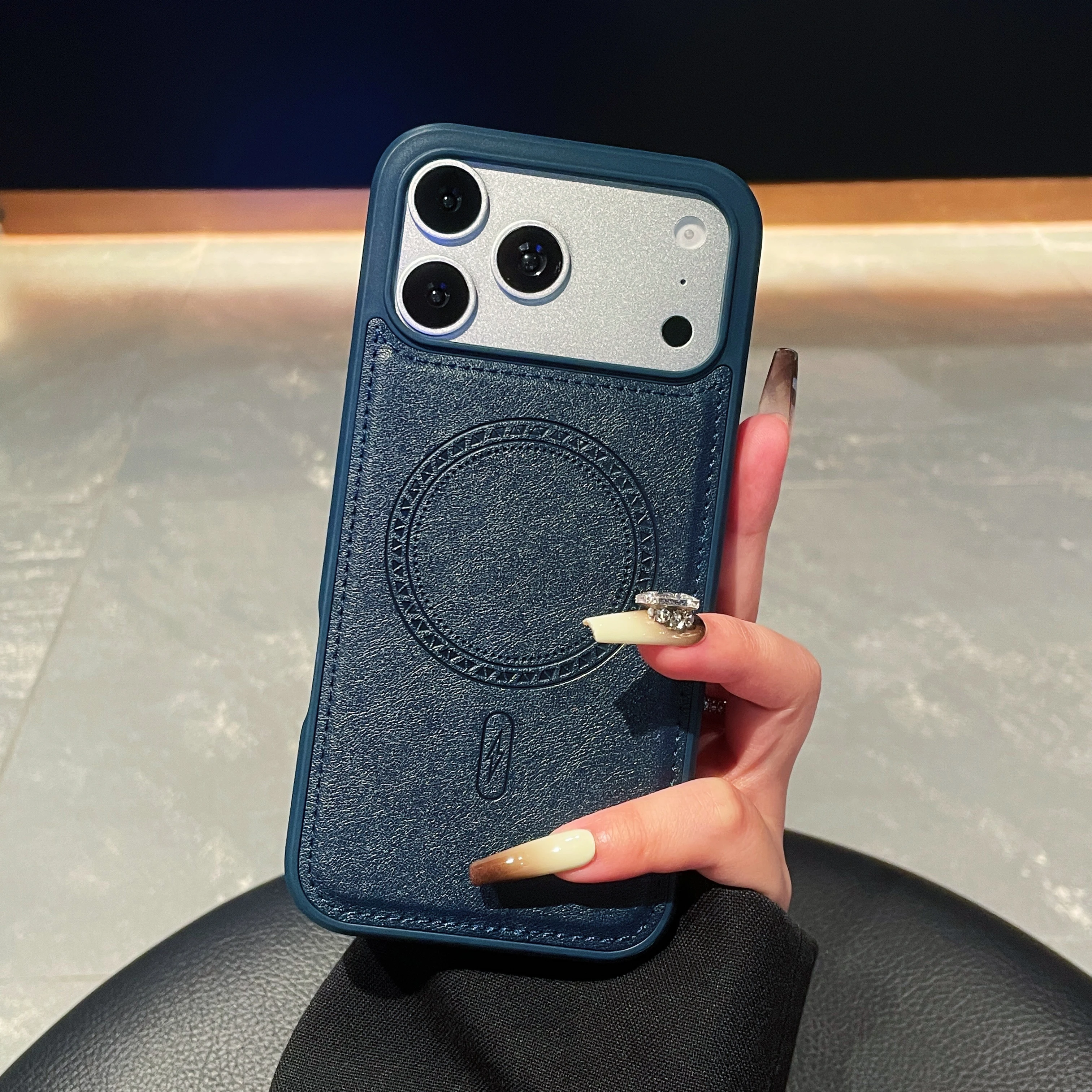 Capa Retrô Em Couro Pu Para Iphone 12 Pro (11xr), Macia E Resistente A Impactos, Estilo Executivo.