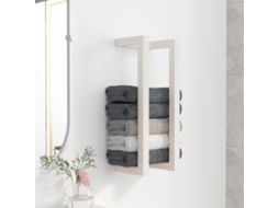 Vidaxl Toalheiro 23x18x60 Cm Pinho Maciço Branco