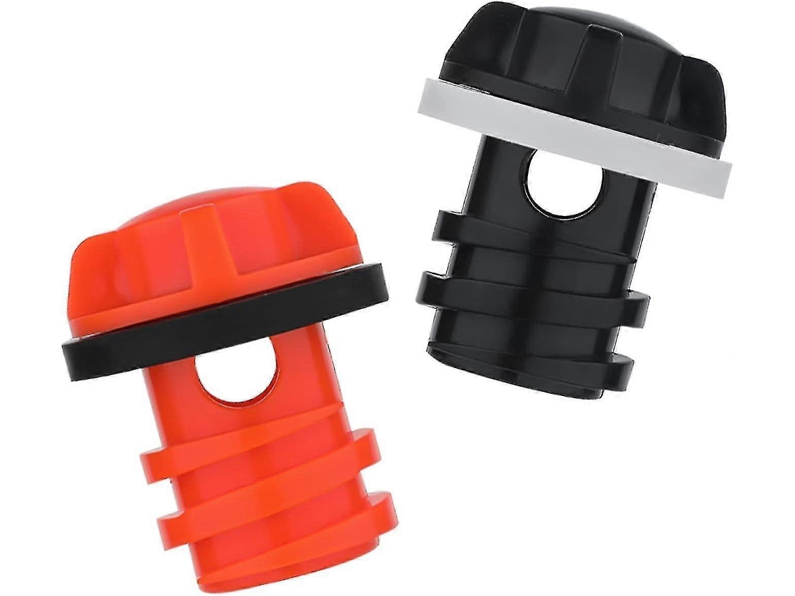 2 Tapones de Drenaje para Refrigeradores, Compatíveis com Refrigeradores Rtic/yeti, Antifugas, Design Melhorado, Duráveis Negro Naranja
