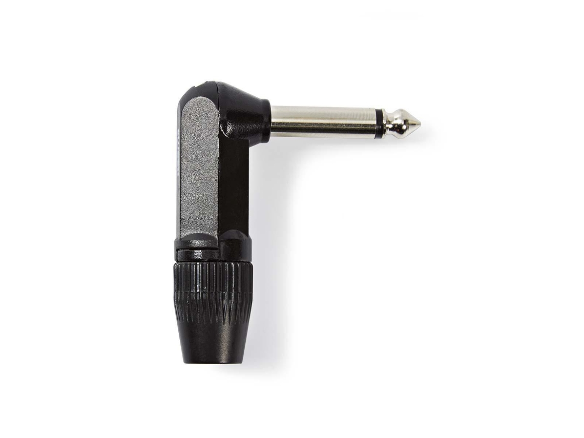 Conector de Áudio Angulado Macho Niquelado AQUAFORGE