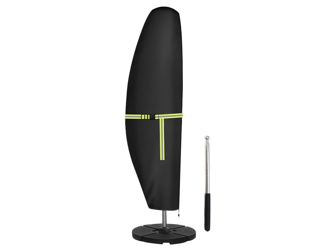 Capa Para Guarda Sol De Pátio, Ideal Para Sombrinha Cantiléver 280 X 30 X 81/46cm Proteção Impermeável Btforus