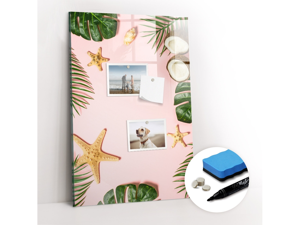 Quadro Magnético Decorativo Moldura De Verão Para A Sala De Estar Espelharte (40x60 Cm)