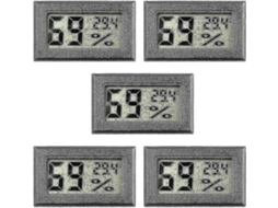 5 Pacote Mini Higrômetro Pequeno Termômetro Higrômetro Digital Display Lcd Interior C