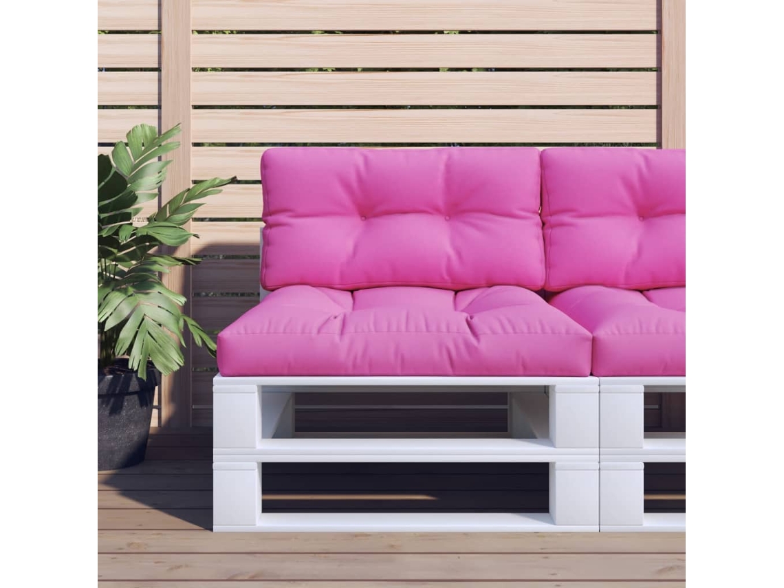Pallet Cushion, Pallet Cushions Vidaxl Cor-de-rosa Tecido (70 X 40 X 12 Cm)