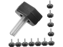 Conjunto De 12 Niveladores Móveis Ajustáveis Com Rosca, Resistentes, Para Pés De Mesas E Cadeiras, Ideais Para Carpetes