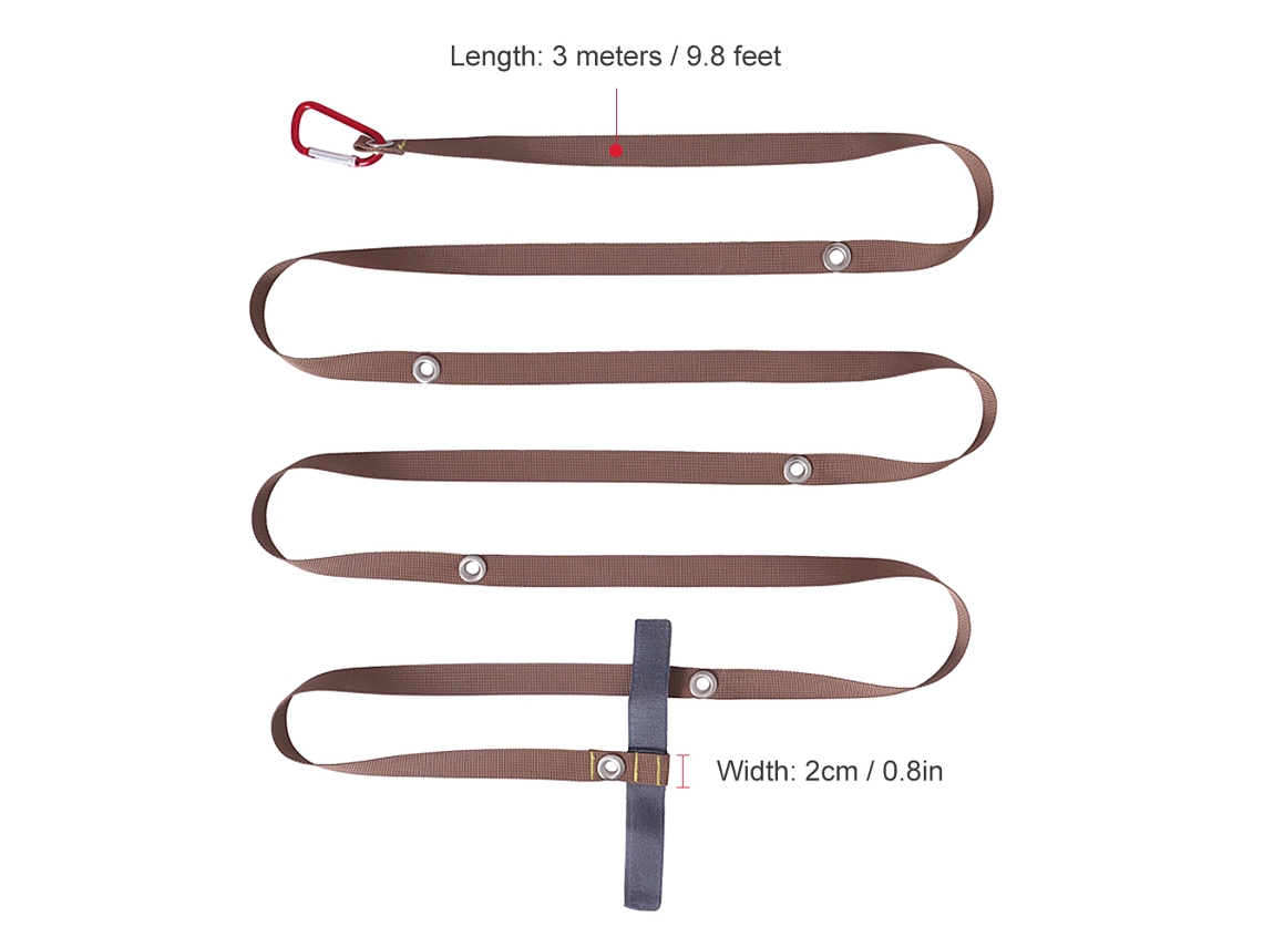 Corda De Tenda Camping Nylon Resistente Ajustável