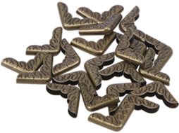 Coins Couverture Triangulaire Marron 50 Peças Vintage En Fer Para Proteção De Ângulo E Restauração De Bordas