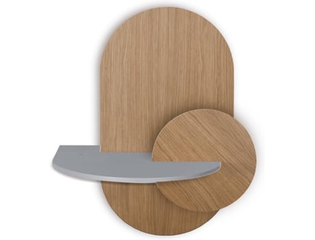 Mesa de Cabeceira WOODENDOT Alba L (Castanho - Madeira - 66 x 45 x 55 cm)