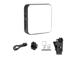 Luz Led Para Vídeo Cámara Y Stream En Vivo, Luz Para Selfie Smartphone Portátil Con Pinza