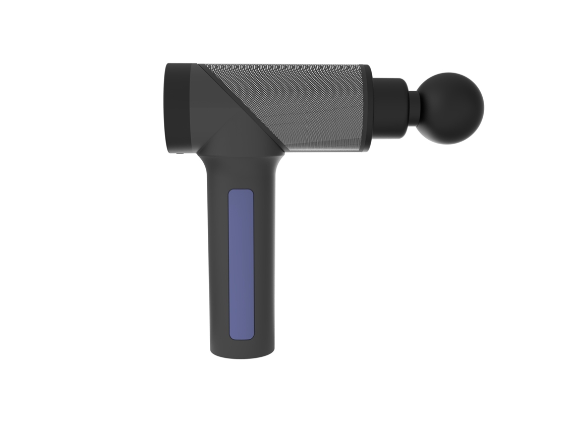 Pistola De Massagem Muscular Mini Usb Recarregável Com Display Digital, Alívio De Tensões Musculares，preta