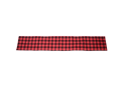 Runner de Mesa Plaid Vermelho Preto 210x35cm Natal Decoração