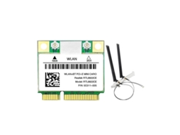 Lurelia Placa Wi-fi Mini Pcie Rtl8822ce Wi-fi 5 1200 Mbps 300 Mbps Dual Band 2,4/5 Ghz Bluetooth 5.0