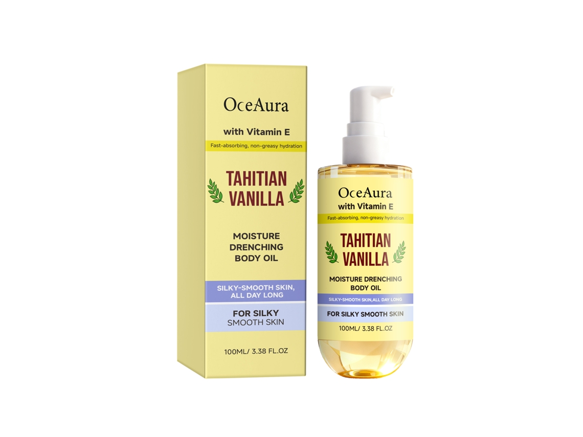 Oceaura Óleo Corporal Hidratante Vanilla Cuidado Diário Pele Suave E Refrescan
