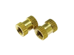 100 Peças M2 5 M3 Insertos De Cobre Latão Porca Serrilhada Passo Duplo Porcas Espaçadoras Fixação Integradas, 5-8 3, 5mm