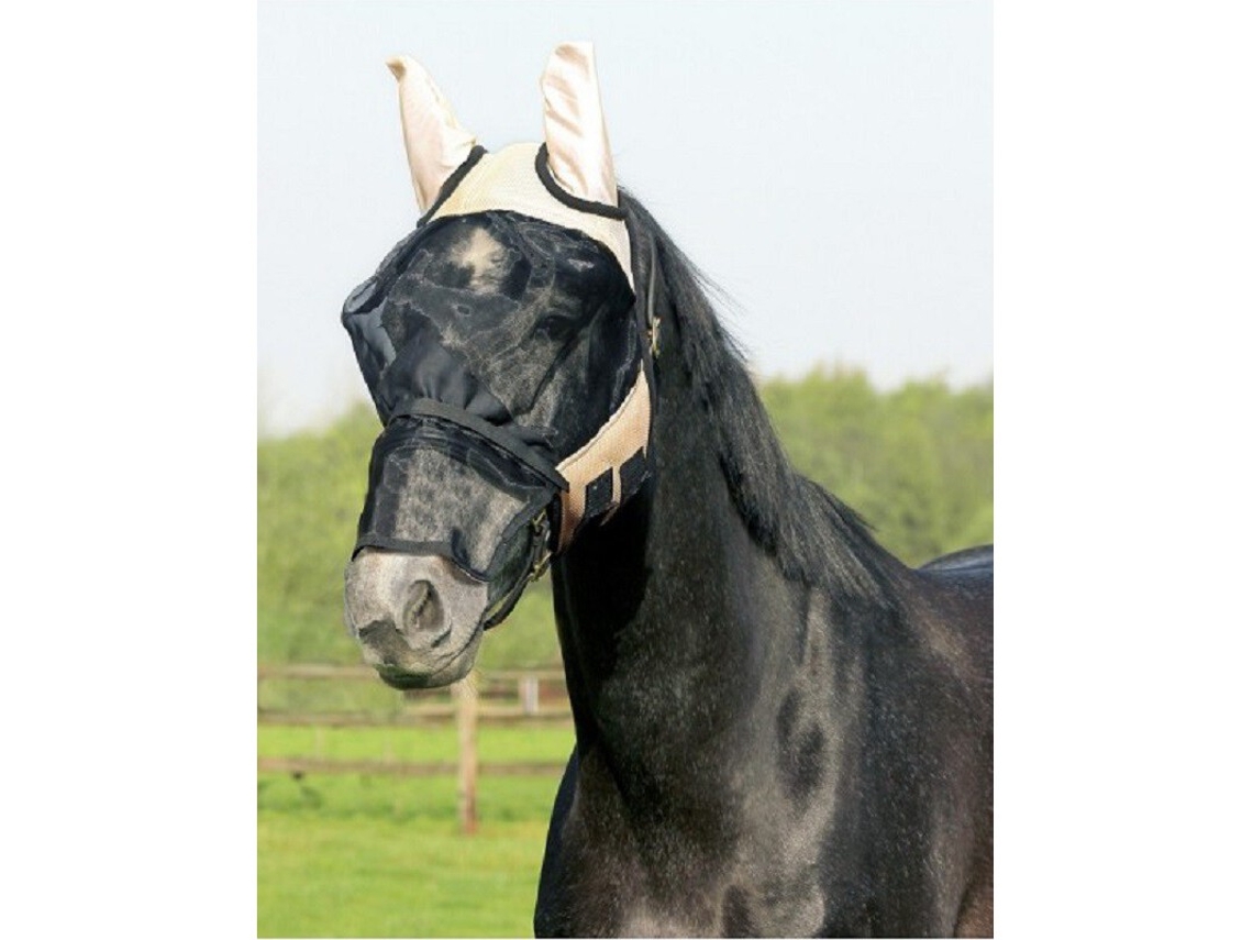Máscara anti-voo para cavalos QHP Cheval