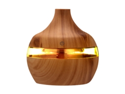 Umidificador Difusor de Ar Aromaterapia 300ml Marrom Claro BRILVIBERA
