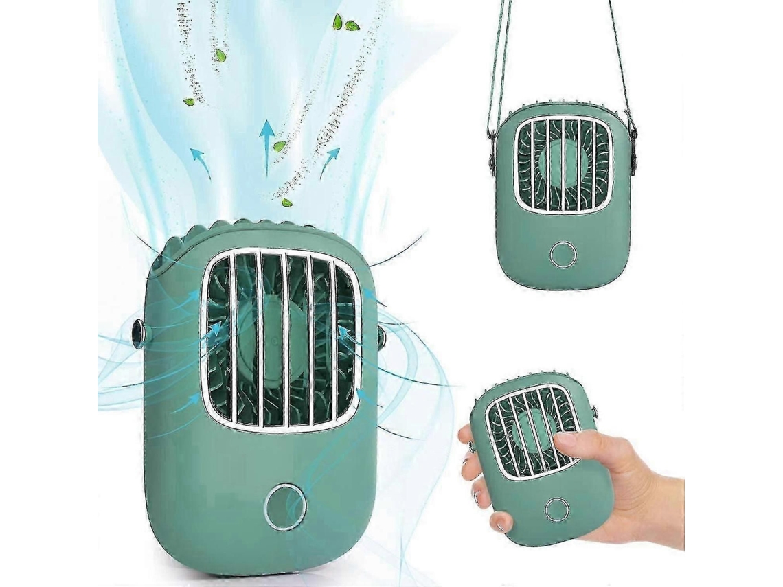 Mini Ventilador Usb, Portátil Mãos Livres Colar, Recarregável 3 Velocidades Ajuste Ável