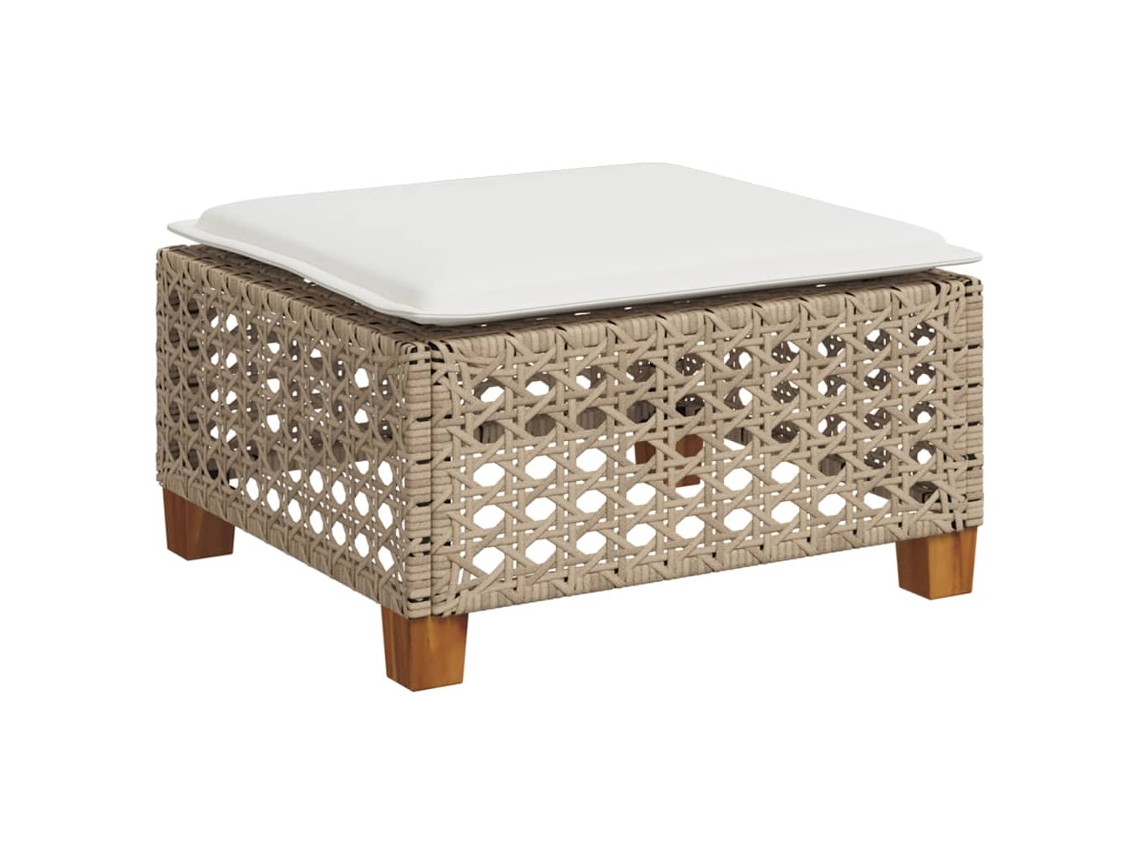 Garden Stool, Garden Stools Vidaxl Bege Rattan / Vime (n/a)