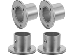 Conjunto Luxshiny De 4 Suportes Para Varão Cortina Chuveiro Em Aço Inoxidável Com Flanges Redondas Roupeiro Doméstico
