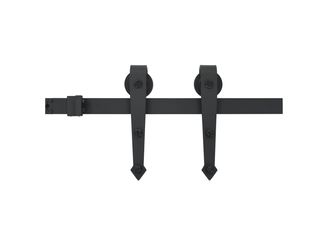Sliding Door Hardware, Sliding Door Hardwares Vidaxl Preto Aço (183 Cm)