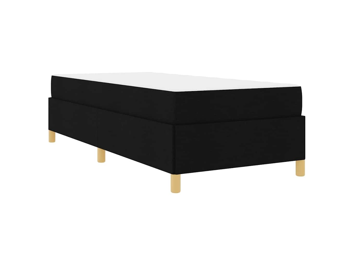 Conjunto 1 Estrutura Da Cama Vidaxl Preto Tecido (100 X 200 Cm)
