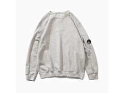 Sudadera Sem Capuz Para Homem C.p Coat Outono Inverno Casual De Cor Sólida Tamanho M Cinza Claro M Cinza Claro
