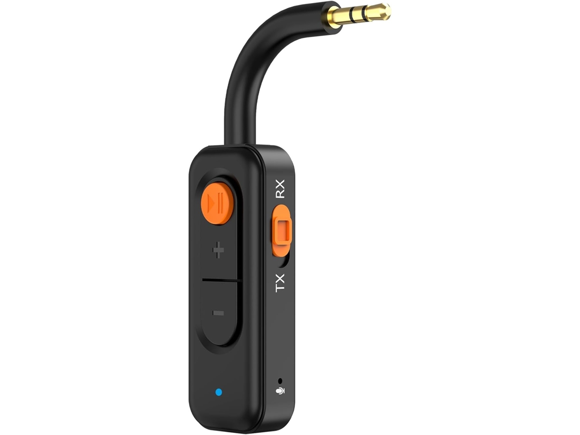 Transmissor E Receptor Bluetooth 2 Em 1, Adaptador De Áudio Bluetooth 5.4, Mini Adaptador Bluetooth Sem Fio Com Entrada Auxiliar De 3,5 Mm.