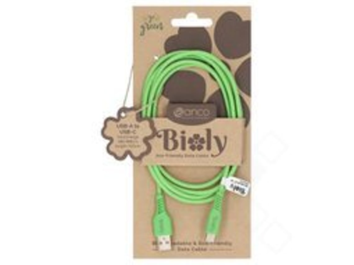 Cabo Anco Bioly Usb Carregamento Verde