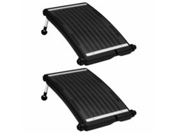 Vidaxl Painéis De Aquecimento Solar Curvos P/ Piscina 2 Pcs 72,5x46 Cm
