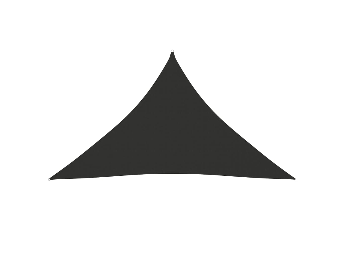 Vidaxl Para-sol Estilo Vela Tecido Oxford Triangular 5x5x6 M Antracite