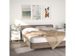 Mesas De Cabeceira 2pcs 40x35x47,5 Cm Branco
