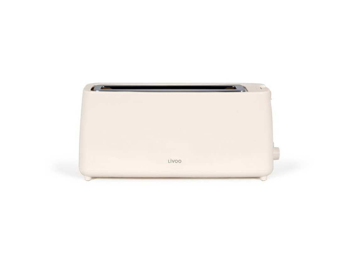 Torradeira De Fenda Longa, Livoo, Dod168c, 900 W, Termostato Ajustável: 7 Níveis, Branco, Creme