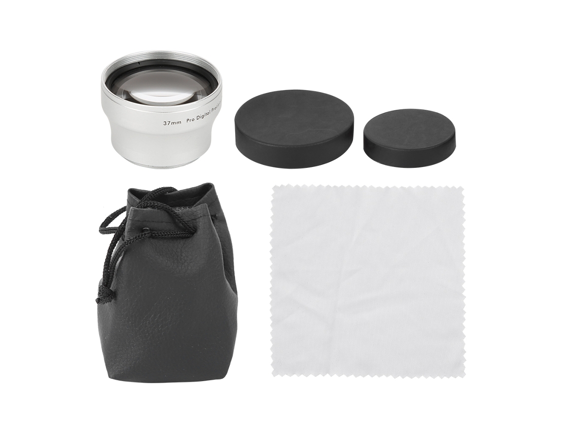 37mm 2x Aluminium Alloy Magnification Converter Lens For 37mm Diameter Camera Lens LAXISCREED