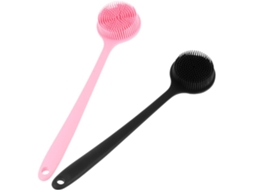 Escova De Silicone Para Banho Ukcoco, 2 Peças, Cabo Longo, Esfoliante Para O Corpo