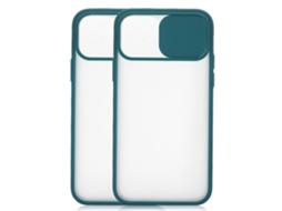 Capa para Telefone para Iphone 11 Pro, Capa de Silicone Semi transparente Criativa e Estilosa, Pacote de 2 EOOCOO (antichoque, Resistente a Quedas)