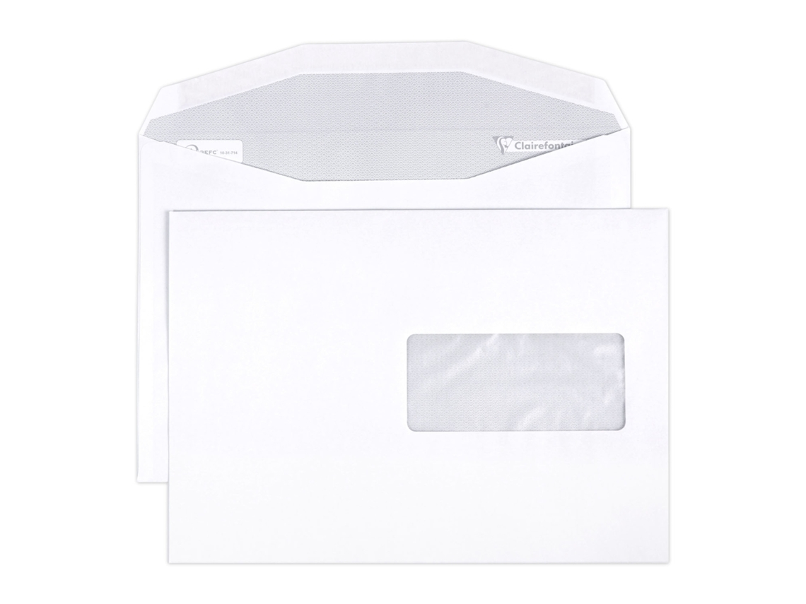 Envelope com Goma CLAIREFONTAINE X500