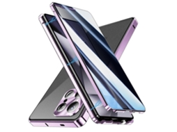 Capa Magnética Dupla Face Em Vidro Temperado Anti-espionagem Para Samsung Galaxy S25 Ultra